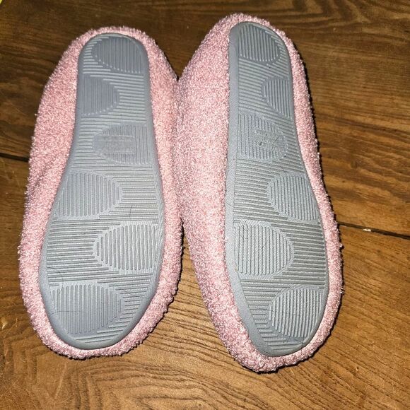 Relax Now Pink Fuzzy Slippers – Memory Foam, Women’s 9 / 10, Cozy Comfort NEW - Picture 4 of 8